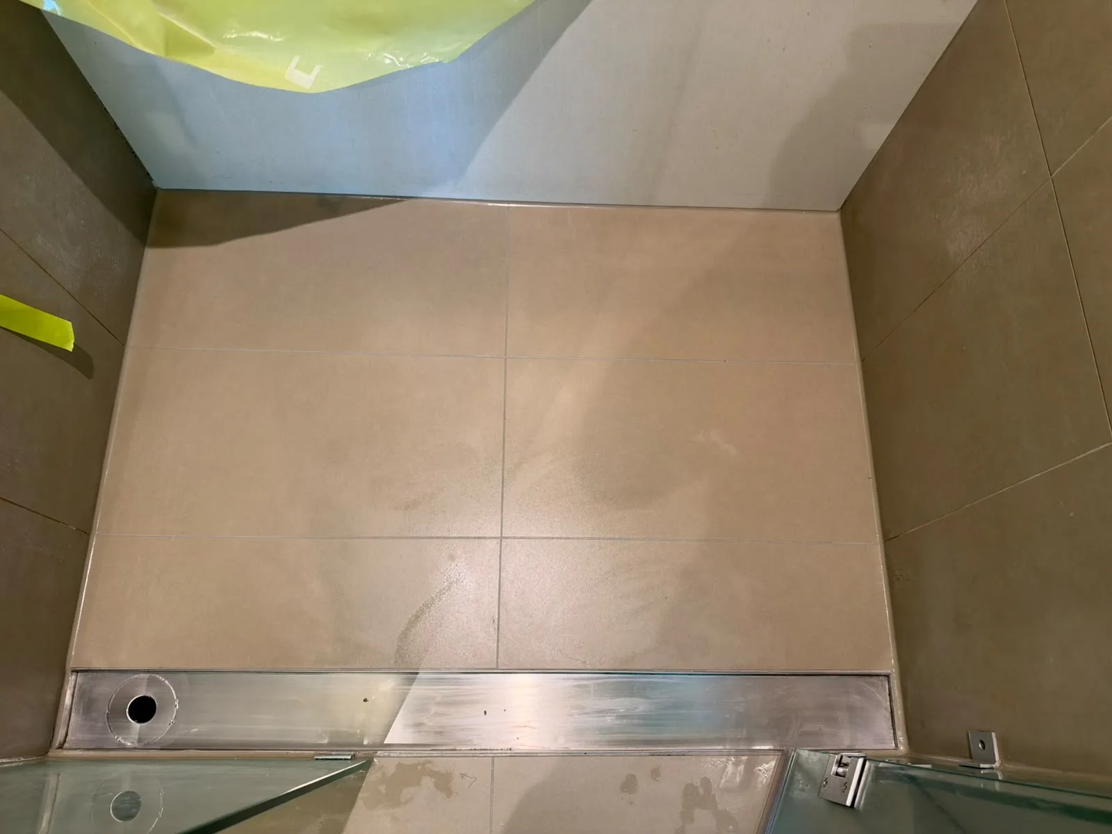 Tile Seal Pro Regrout trade specialist sealing shower linear drain joint